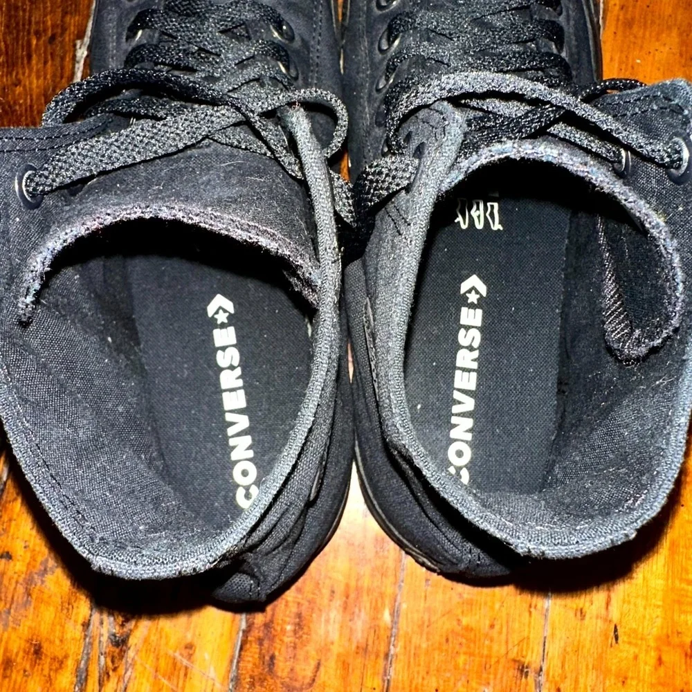 Converse Chuck Taylor All Star High Top Sneakers Unisex M10 W12 Black Lace Up